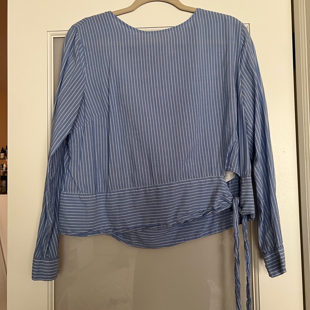 H&M Tie Front Blouse